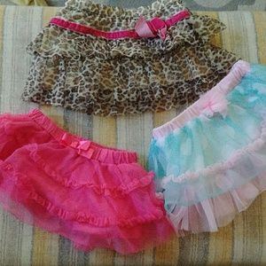 3 infant tutu skirts